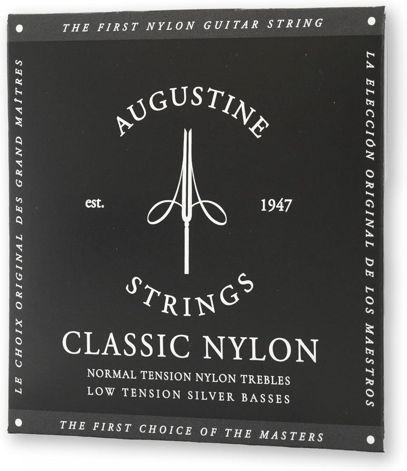 Augustine Strings Classic Black - Low Tension Classical Guitar Strings - The Original Nylon String - 3 Sets - Image 2